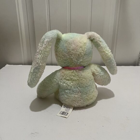 Fiesta 8" Rainbow Tie Dyed Bean Bag Kohair Bunny Rabbit Floppy Ears Plush Toy - Picture 7 of 10